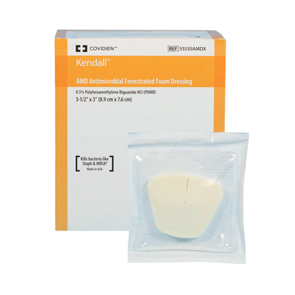 Opatrunek piankowy Kendall AMD z wycięciem 8,9 cm x 7,6 cm (1 szt.) - Covidien