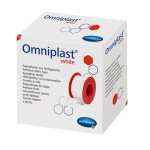 Przylepiec tkaninowy - Omniplast White 1,25 cm x 5 m - biały