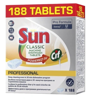 Tabletki do zmywarki Sun Pro Formula Classic Tablets (188 szt.)
