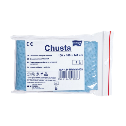 Chusta trójkątna z włókniny NIEBIESKA - Matopat