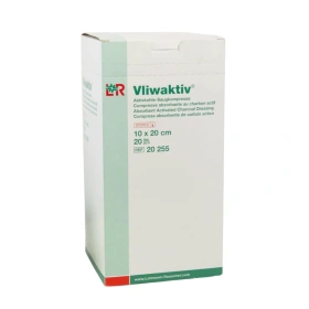 VLIWAKTIV 10 x 20 cm. Opatrunek z węglem aktywowanym chłonny (1 szt.)
