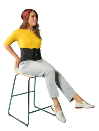 LombaFirst pas lędźwiowy 26 cm, rozmiar 5 - czarny