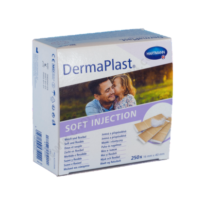 Plaster poiniekcyjny DermaPlast Sensitive 4 x 1,6 cm (250 szt.)
