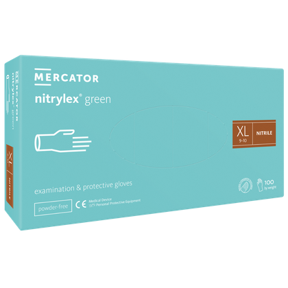 NITRYLEX GREEN - Rękawice nitrylowe bezpudrowe (100 szt.)