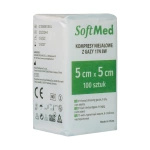 Kompresy gazowe 17. nitkowe 8. warst. 5 x 5 cm (100 szt.) - SoftMed