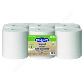 Ręcznik w roli 2-warstwowy, centralnie dozowany, MIDI, biały, 108 m, (6 rolek), kompatybilny z M3 - BulkySoft