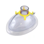 Maska anestetyczna z PCV Nr 2 z zaworkiem, z nadmuchanym kołnierzem 1 x uż. <ZÓŁTA>