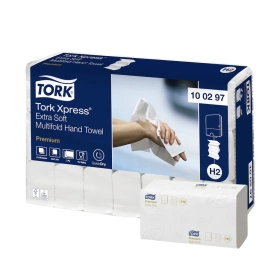 Ręcznik ZZ, bardzo miękki, Xpress, (2100 szt.), biały, H2 100297 - Tork