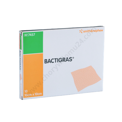 Bactigras opatrunek 10 x 10 cm. (10 szt.)