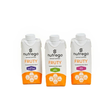 Nutrego FRUTY 12 x 330 ml o smaku truskawek