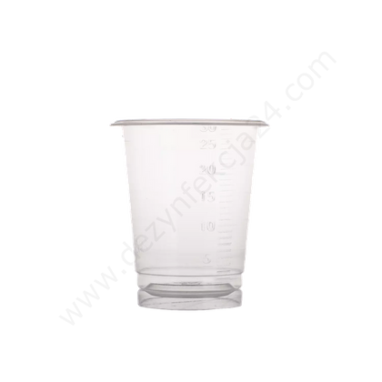 Kieliszki do leków PP 1 x uż. 30 ml. (90 szt.) BEZBARWNE