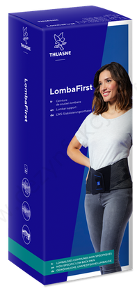 LombaFirst pas lędźwiowy 26 cm, rozmiar 4 - czarny