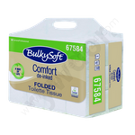 Papier toaletowy w składce ZZ miękki, 2-warst. biały, 24 m (6000 listków) - BulkySoft Comfort