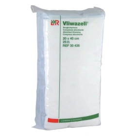 Vliwazell 20 x 40 cm. Opatrunek wysoce chłonny, niesterylny (25 szt.)
