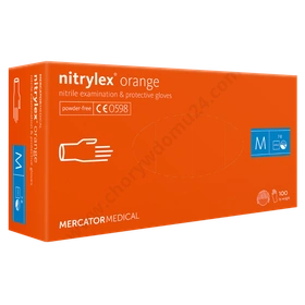 NITRYLEX ORANGE Rękawice nitrylowe bezpudrowe (100 szt.)