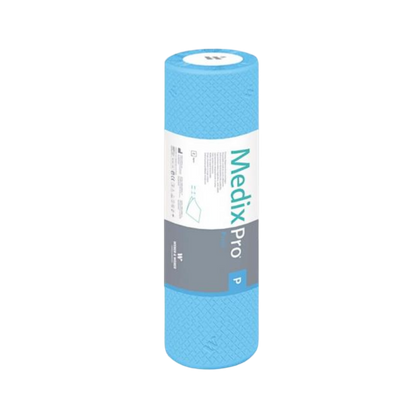 Podkład bibułowy w rolce 50 cm x 50 m, perforacja co 50 cm - MedixPro, niebieski