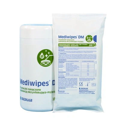 Chusteczki Mediwipes DM do delikatnych powierzchni (100 szt.) TUBA