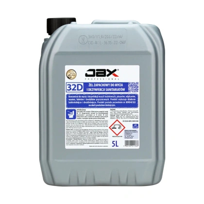 JAX 32D Żel zapachowy do mycia i dezynfekcji sanitariatów 5 L