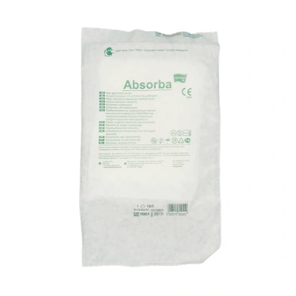 ABSORBA - Kompresy wysokochłonne 10 x 15 cm. STERYLNE (20 szt.)