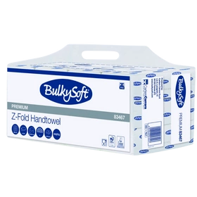 Ręcznik Z-Fold, panelowy, 100% celuloza, 24 x 21 cm (2 400 szt.) - BulkySoft