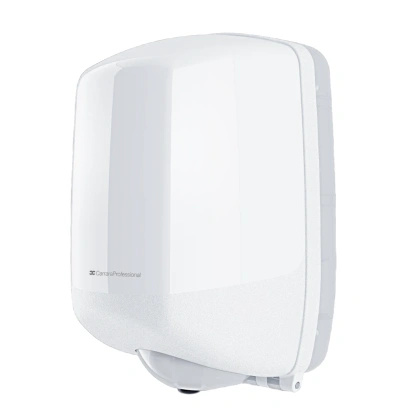 Dozownik do ręczników w roli centralnie dozowanych MINI, biały - BulkySoft
