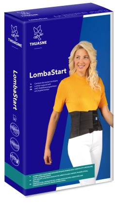 LombaStart pas lędźwiowy 21 cm, rozmiar 4 - czarny