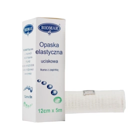 Opaska elastyczna z zapinką 12 cm x 5 m - Biomar