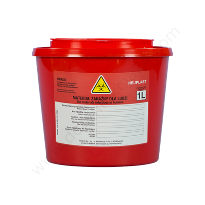 Pojemnik na odpady medyczne 1,0 L - Neuplast