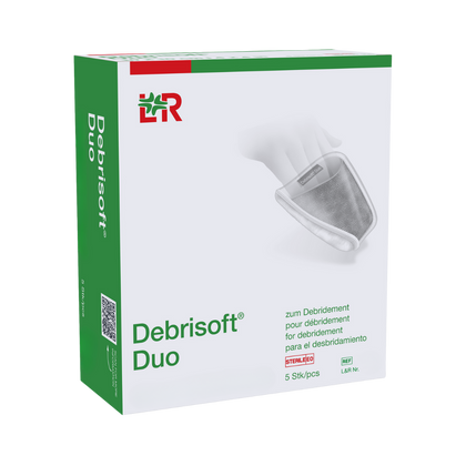 Debrisoft Duo 10 x 10 cm opatrunek do opracowania ran ( 1 szt.) - L&R