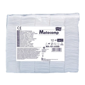 Kompresy gazowe 13. nitkowe 12. warst. 9 x 9 cm. (500 szt.) - Matopat