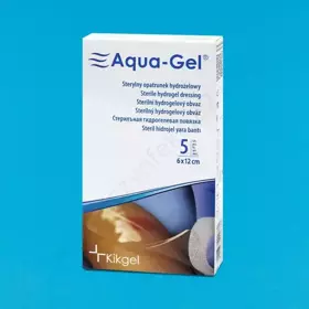 Aqua-gel opatrunek hydrożelowy (kpl. 3 szt. - śr. 6,5 cm.+5,5 x 11 cm.+10 x 10cm.)