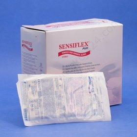 Sensiflex - Rękawice lateksowe, bezpudrowe sterylne (1 para)