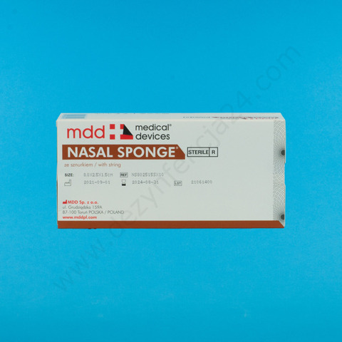 Nasal Sponge z gazą hemostatyczną 55mm x 20mm x 15mm (10 szt.)