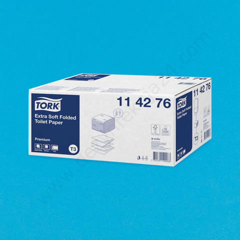 Papier toaletowy w składce ZZ Premium, biały, 2100 listków, T3 114276 - Tork