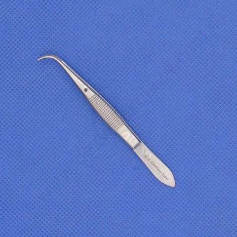 Pinceta okulistczna GRAEF 10 cm - zagięta