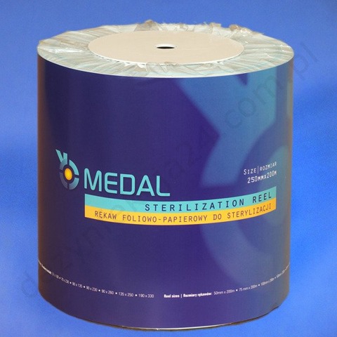 Rękaw sterylizacyjny z zakładką 25 cm - MEDAL